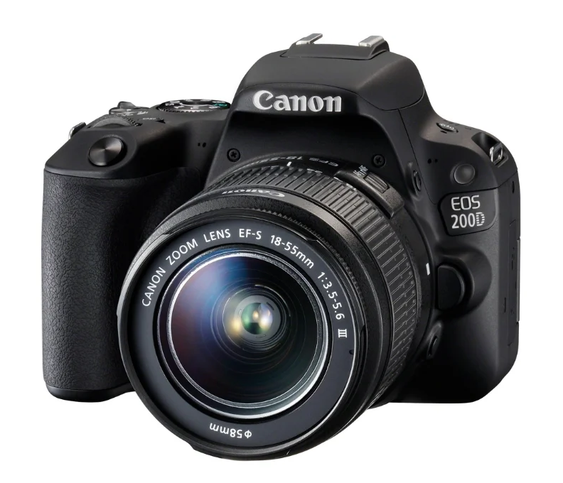 DSLR камера Canon EOS 200D Kit с въртящ се екран