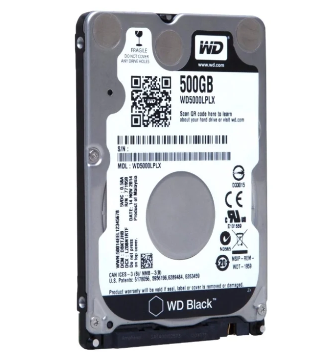 Western Digital WD Черен 500 GB (WD5000LPLX)