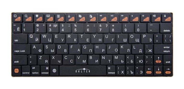 Oklick 840S Безжична клавиатура Черен Bluetooth