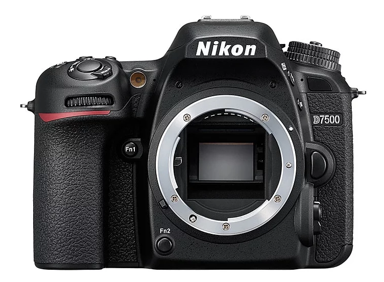 Модел на Nikon D7500 на каросерията