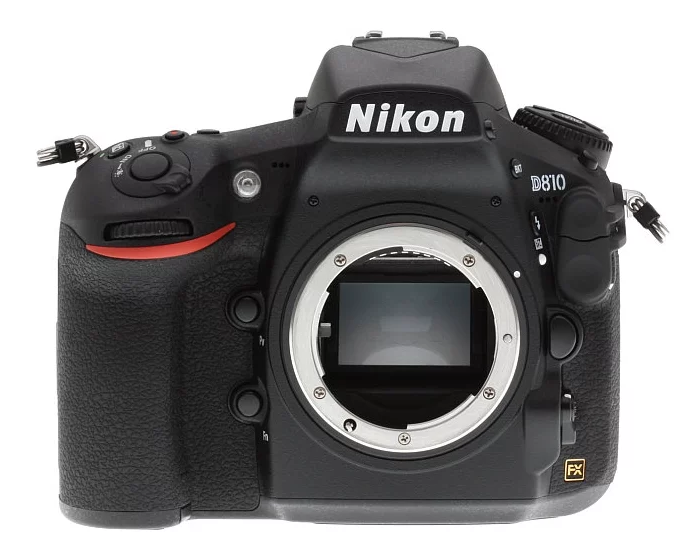 Модел на Nikon D810 на каросерията