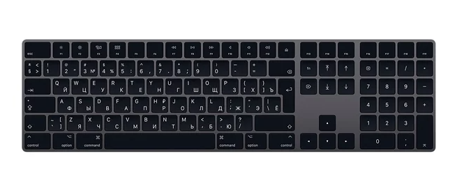 Apple Magic Keyboard с цифрова клавиатура (MRMH2RS / A) Space Grey Bluetooth
